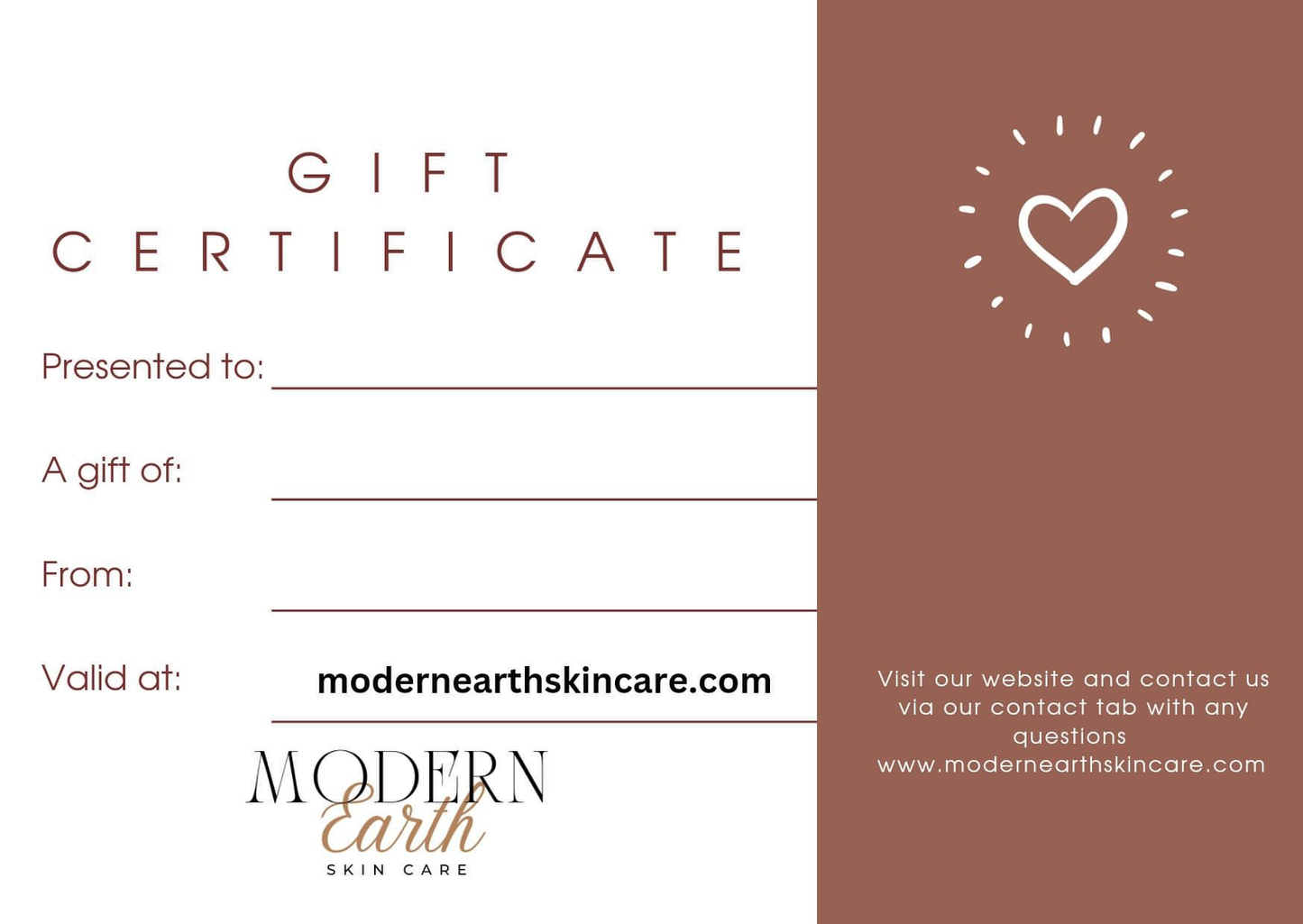 Gift Certificate